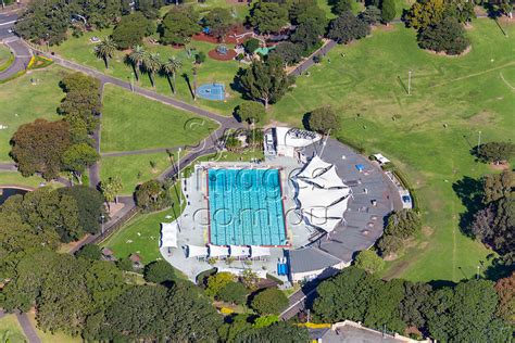Aerial Stock Image Victoria Park Pool