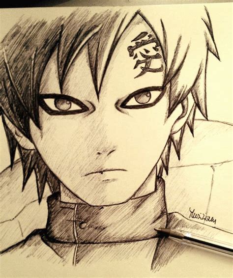 Gaara By Musiriam On Deviantart Anime Sketch Naruto Sketch Drawing