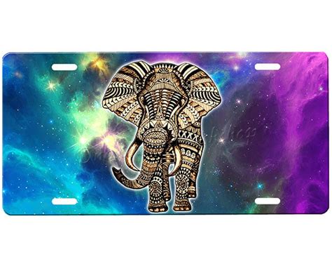 Elephant License Plate Onestopairbrushshop