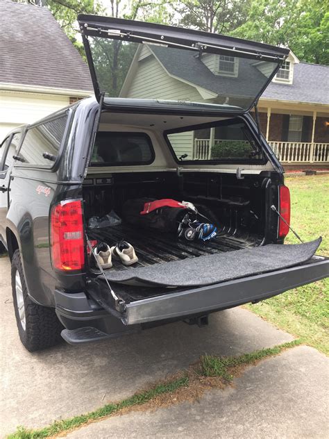 2016 Colorado with camper shell. I can lay comfortably with the