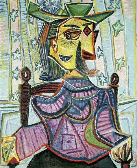 Pablo Picasso Seated Portrait Of Dora Maar Painting Seated Portrait