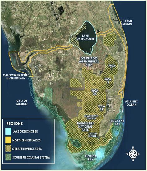 Area Florida Everglades Map