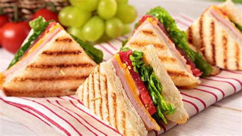 Wallpaper Delicious Food Sandwiches Ham Toast 3840x2160 Uhd 4k