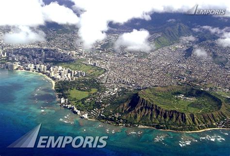 Aerial View Of Waikiki And Diamond Head Honolulu Image