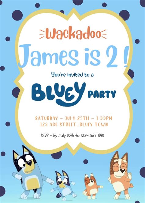 Bluey Birthday Template Web You Can Use These Decorations To Make A