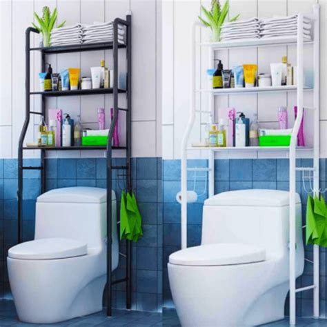 3 out of 5 stars with 1 ratings. Buy Over The Toilet 3 Shelf Metal Storage Cabinet (Black ...