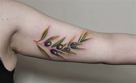 Olive Tree Branch Tattoo