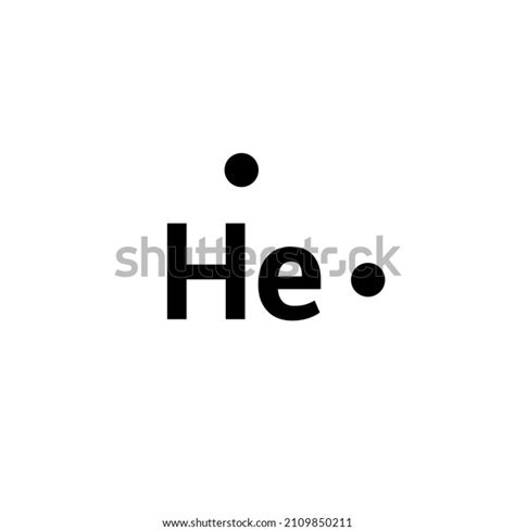 Lewis Structure Helium He Stock Vector Royalty Free 2109850211