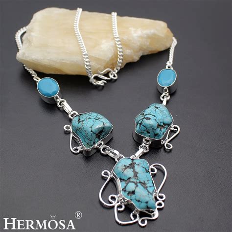 Hermosa Jewelry Unique Fashion 925 Sterling Silver Women Necklace 18