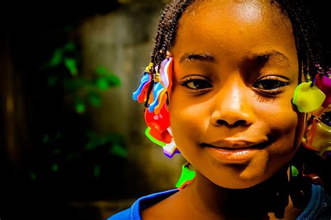 Selective Focus Photography Girl Hair Clips African Child Innocent