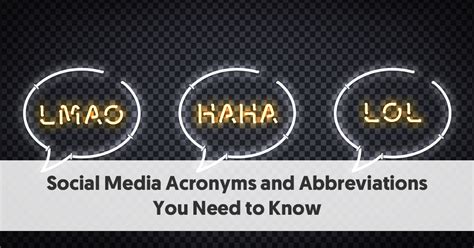 106 Social Media Acronyms And Abbreviations You Need To Know Laptrinhx
