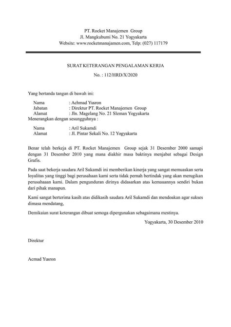 Contoh surat lamaran kerja umum, bank, karyawan, alfamart, pt, sekolahan, formal, fresh graduate, bahasa inggris, via email, tulis tangan, simple & downloadable. 8+ Contoh Surat Keterangan Kerja terlengkap untuk berbagai ...