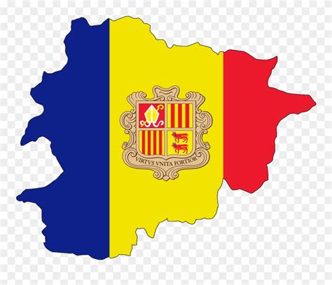 Click on the andorra flag map to view it full screen. Of America, - Andorra Flag And Map Clipart (#3229575 ...