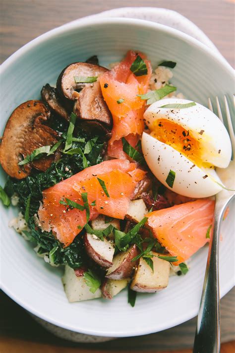 Smoked Salmon Breakfast Bowl With A 6 Minute Egg — A Thought For Food