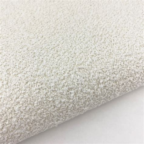 White Boucle Upholstery Fabric Textured Bouclé Home Textile Etsy Canada