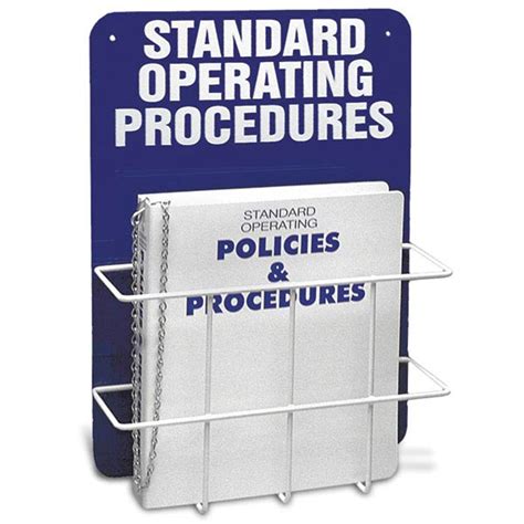 Standard Operating Procedures Single Center 14w X 45d