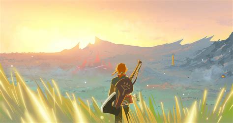 The Legend Of Zelda Breath Of The Wild Paint Art 4k Wallpaperhd Games