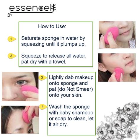 Essencell Cosmetic Pro Makeup Blender Sponges 3pc Pack