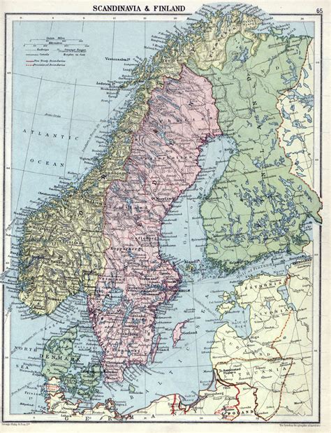 Detailed Map Of Scandinavian Countries