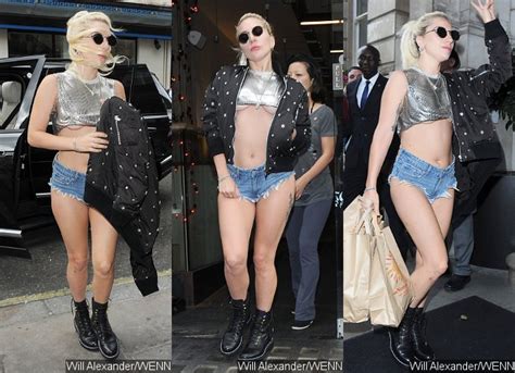 Lady GaGa Bares Underboob And Butt Cheeks In Very Short Crop Top And Daisy Dukes Direct Gossip