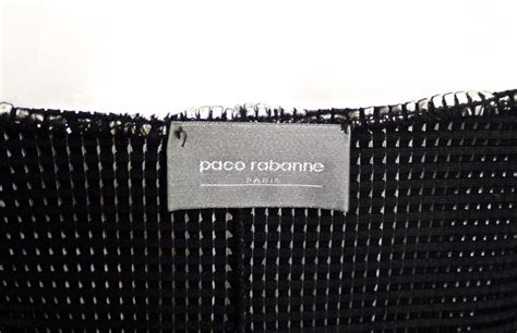 Vintage Paco Rabanne Silver Metallic Mesh Grid Long Dress For Sale At