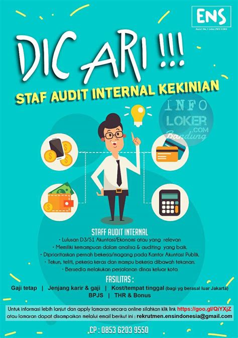Lowongan kerja d3s1 pt pos indonesia (persero) fro. Lowongan Kerja Audit Internal ENS Indonesia Desember 2017 ...