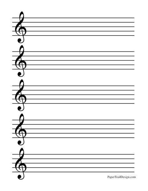 Music Staff Printable Here Is All The Staff Paper You Need Ready To Be