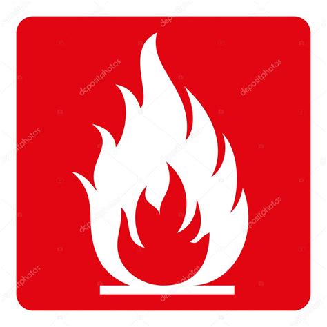 Signpost Fire Fire Inflammable Ideal For Visual Communication And