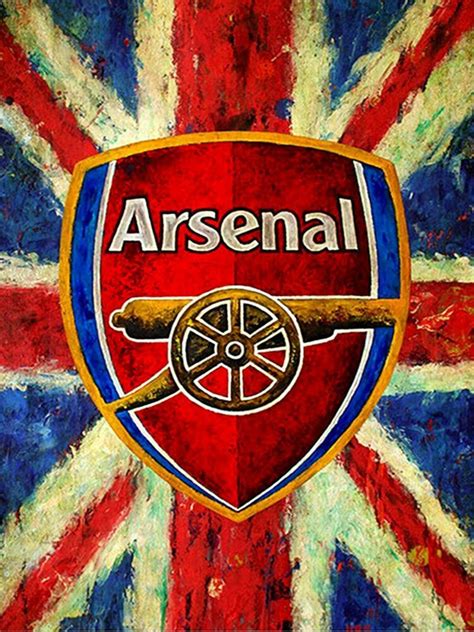 Arsenal Football Club Union Jack Metal Wall Decor Sign Plaque Arsenal