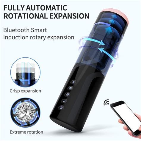 omysky bluetooth vibrator adult sex toys for men male masturbation cup automatic telescopic
