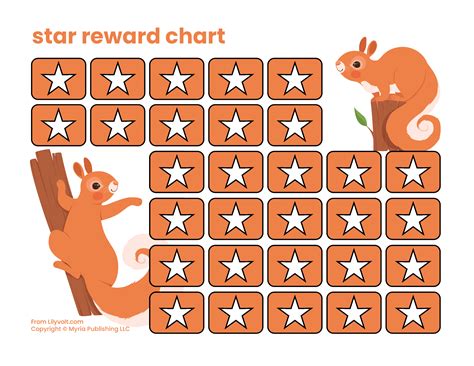 10 Stars Printable Reward Chart Template Reward Chart Kids Reward