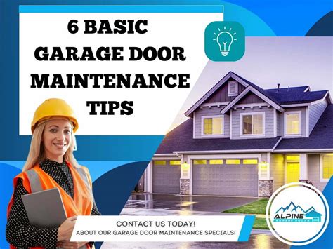 6 Basic Garage Door Maintenance Tips