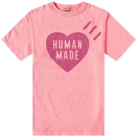 Human Made Large Heart Slub T-Shirt Pink | END. (US)