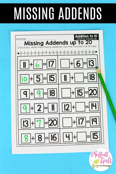 First, print off the pages you would like your child or children to complete. Missing Addends MATH 1b