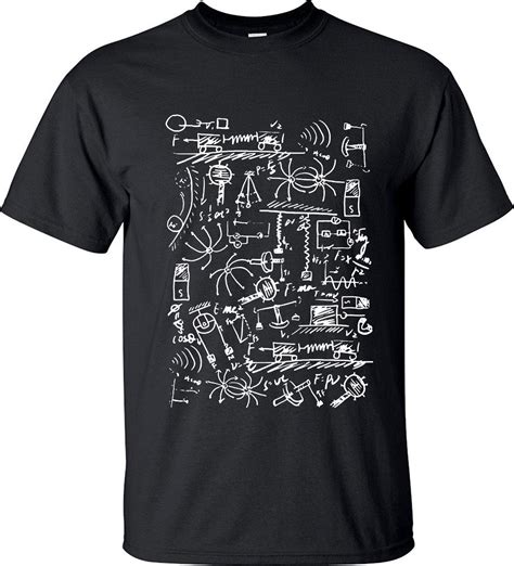 Physics T Shirts Men Creative Casual Tshirt Short Sleeve Tee Shirt Math