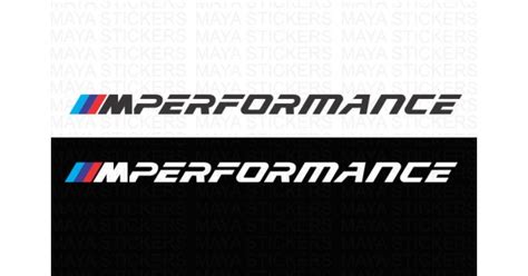 High temp vinyl and glue. BMW M performance logo stickers ( Pair of 2 )