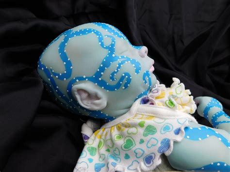 Reborn Baby Girl Alien Alternative Avatar Ooak Art Doll Made Etsy