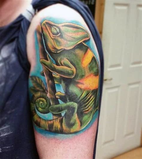 This sheet of men temporary tattoo / leg tattoo / maori tattoo is great for temporary body makeup. 100 Lizard Tattoos For Men - Cool Reptile Designs