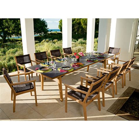 Shop a huge online selection at ebay.com. Monterey 118 Rectangular Teak Table with Ceramic Top in Oxide