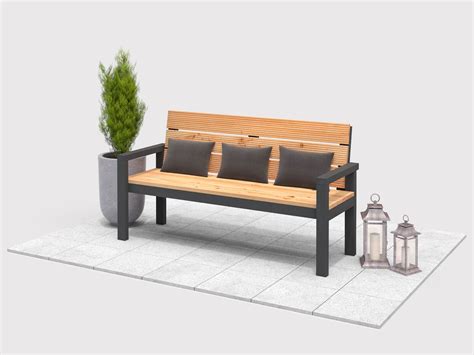 Hier kannst du ein bequemes palettensofa bauen. Gartenbank Georg selber bauen - Alle Möbel - CREATE! by ...