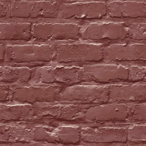 Grandeco Ideco Painted Brick Wall Pattern Faux Effect