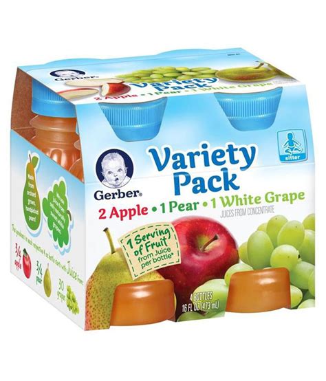 Gerber Variety Pack Snack Foods For Under 6 Months 473 Gm Buy