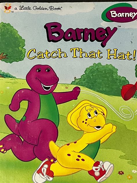 Vintage Little Golden Book Barney Catch That Hat Etsy