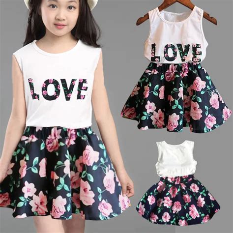 New Fashion Cute Baby Girls Clothes Set Summer Sleeveless T Shirt Top
