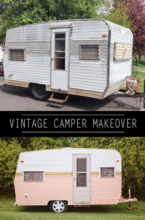How To Paint A Vintage Camper Vintage Camper Remodel Camper Trailer