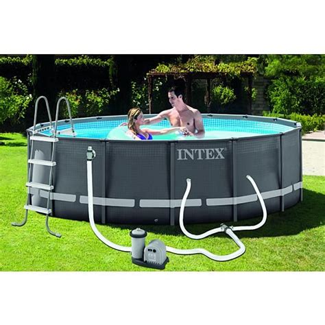 Intex 16 X 48 Round Ultra Frame Pool Set W 1500 Gph Filter Pump