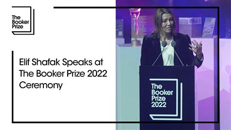 Elif Shafak Speaks At The Booker Prize 2022 Ceremony The Booker Prize