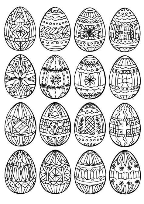 Decorative easter egg colouring page 4. 30 Free Easter Egg Coloring Pages Printable