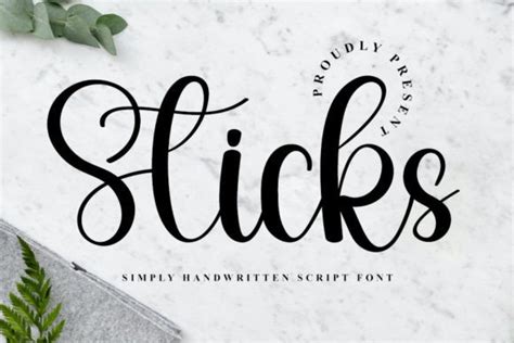 Sticks Schriftart Von Inermedia Studio · Creative Fabrica