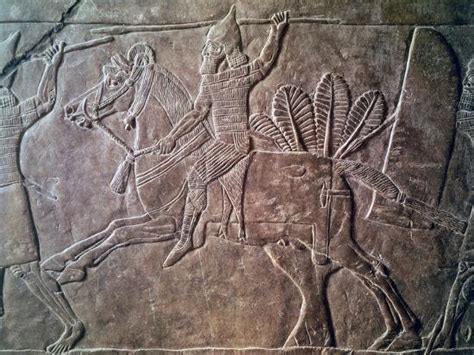 Soldier On Horseback Relief From Palace Of Ashurbanipal In Nineveh